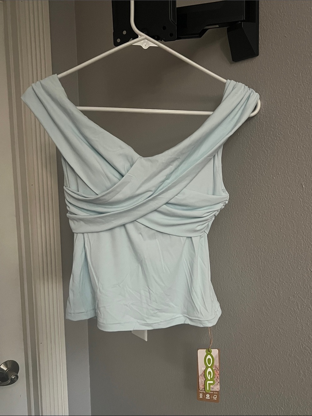 OGL Light Blue Draped Shirt